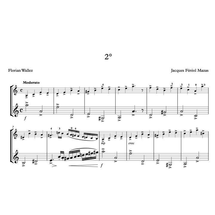 Mazas - 30 études pour violon en duo
