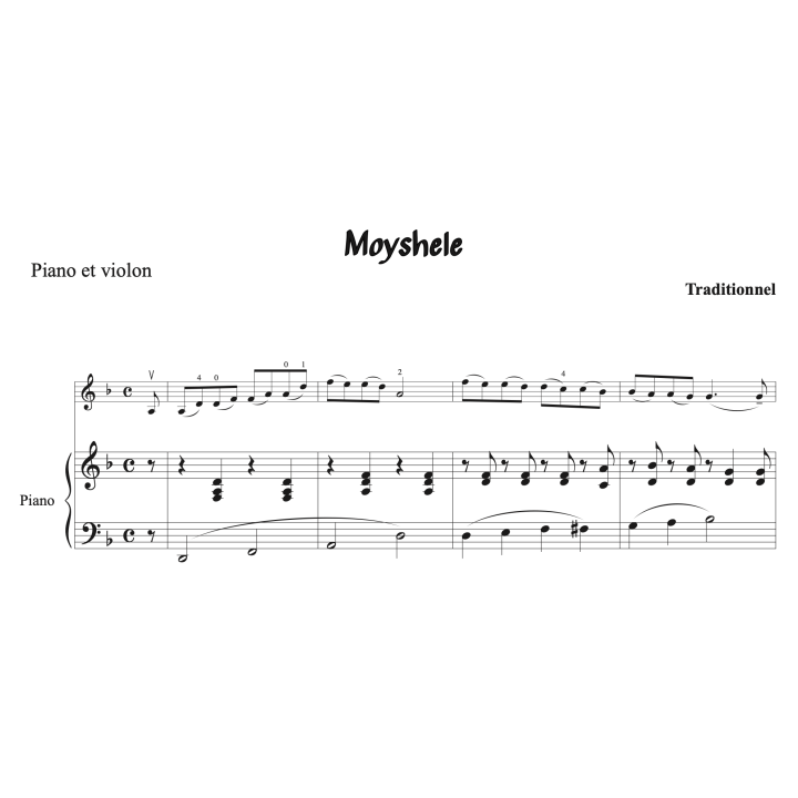 Moyshele - violon et piano