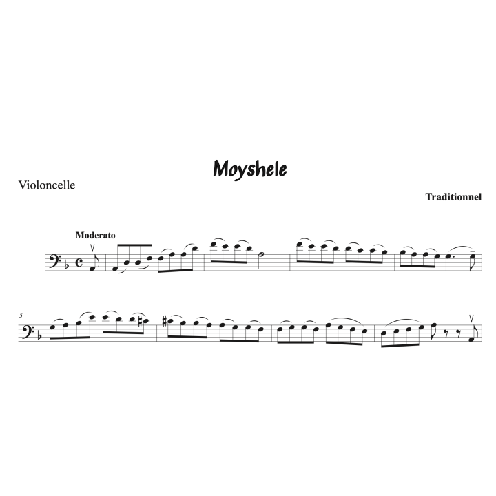 Moyshele - Violoncelle et piano