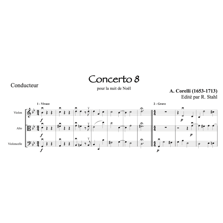Corelli - Concerto pour la nuit de Noël - Trio à cordes