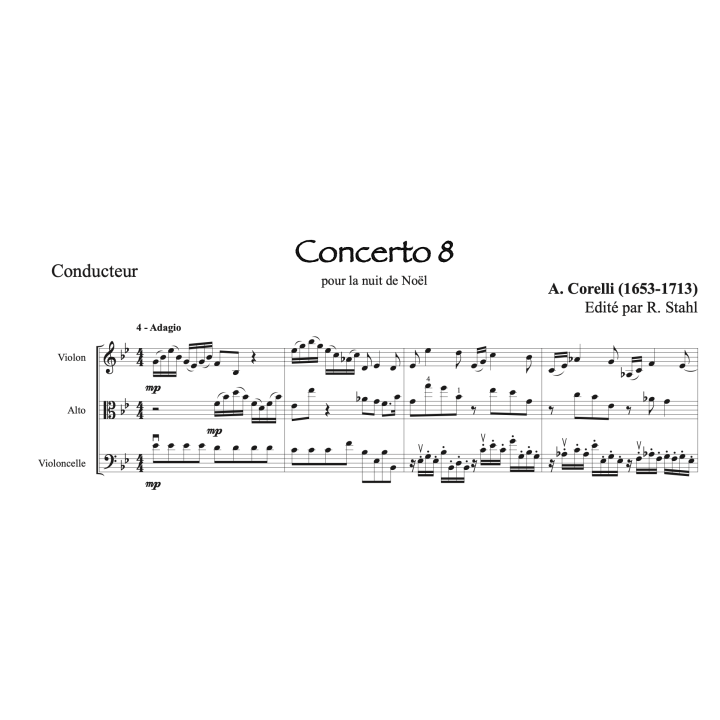 Corelli - Concerto pour la nuit de Noël - Trio à cordes