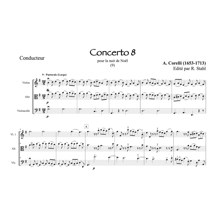 Corelli - Concerto pour la nuit de Noël - Trio à cordes