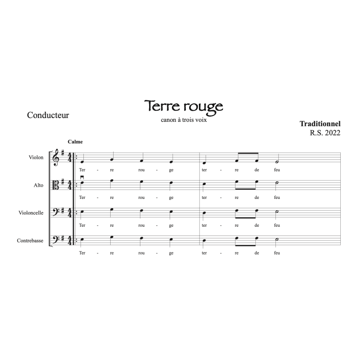 3 canons populaires pour orchestre 1er cycle (volume 2)