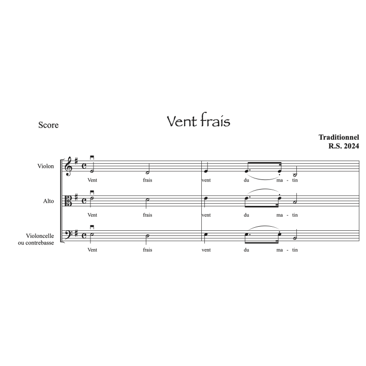 3 canons populaires pour orchestre 1er cycle (volume 2)