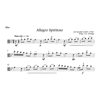 Senaillé - Allegro spiritoso - Alto et piano