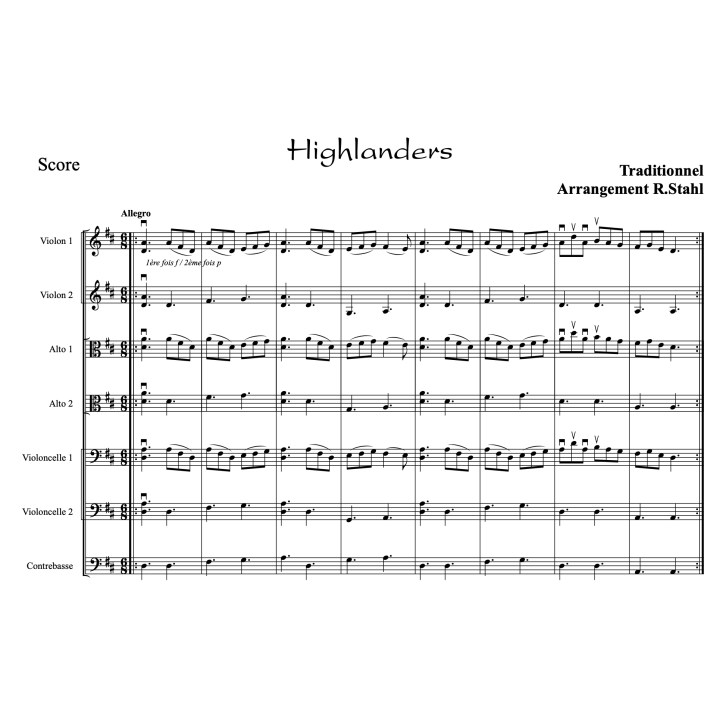 3 airs irlandais pour orchestre - Volume 2
