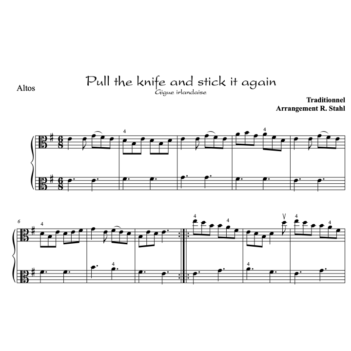 3 airs irlandais pour 2 altos - Volume 1