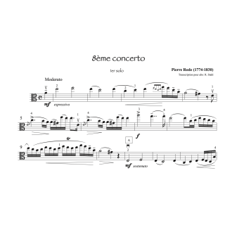 Rode - 8ème concerto - Alto