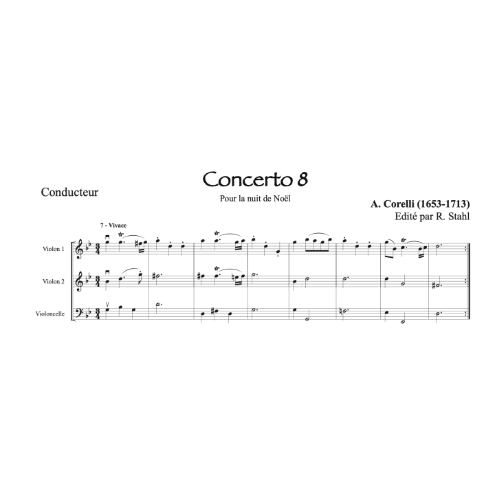 Corelli - Concerto pour la nuit de Noël - 2 violons et violoncelle