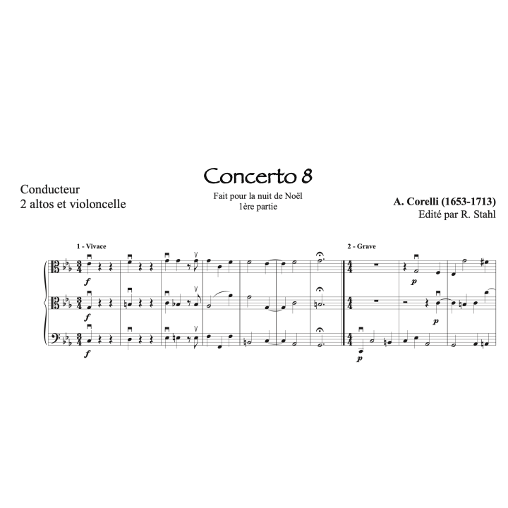 Corelli - Concerto pour la nuit de Noël - 2 altos et violoncelle