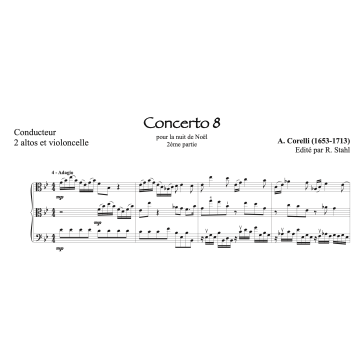 Corelli - Concerto pour la nuit de Noël - 2 altos et violoncelle