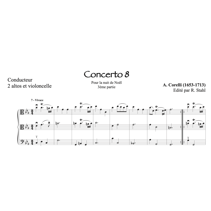 Corelli - Concerto pour la nuit de Noël - 2 altos et violoncelle