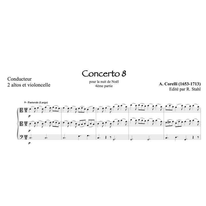 Corelli - Concerto pour la nuit de Noël - 2 altos et violoncelle