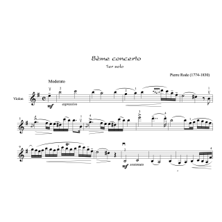 Rode - 8ème concerto - Violon
