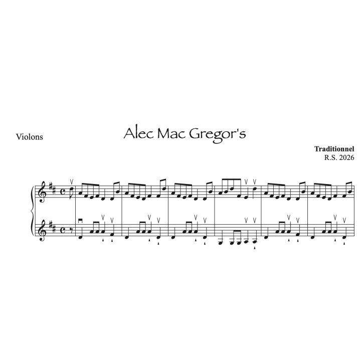 3 airs irlandais - 2 violons - Volume 1