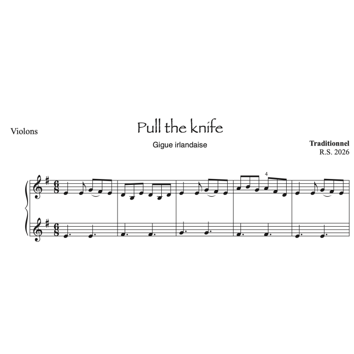 3 airs irlandais - 2 violons - Volume 1