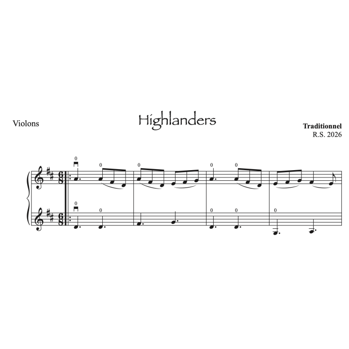 3 airs irlandais pour 2 violons - Volume 2