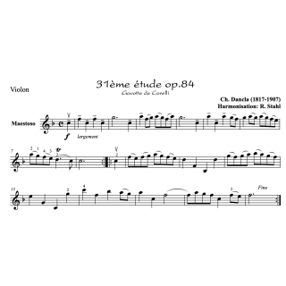 Dancla - Etude op.84 n°31 - Violon et piano