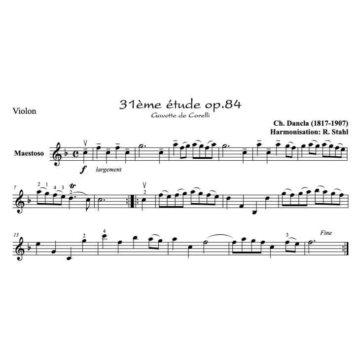Dancla - Etude op.84 n°31 - Violon et piano