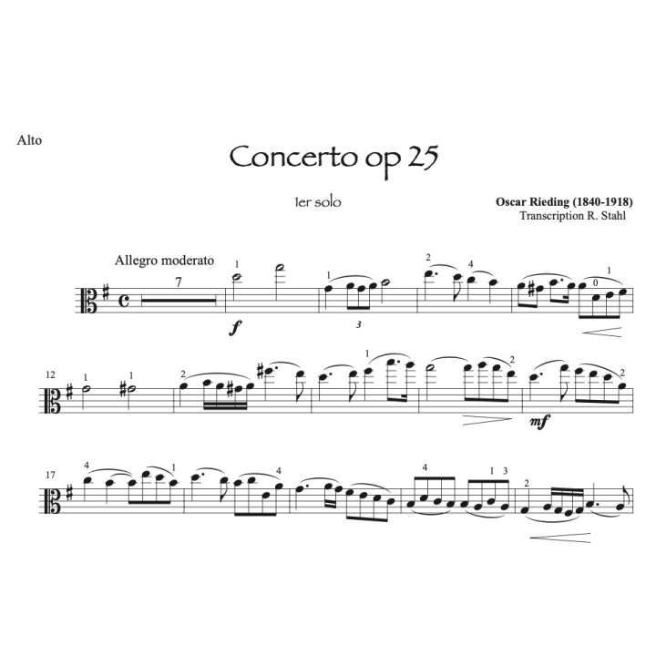 Rieding - Concerto op.25 - 1er solo - Alto et piano