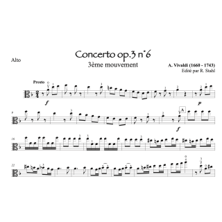 Vivaldi - Concerto op.3 n°6 - Final - Alto et piano