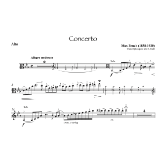 Max Bruch - Concertp pour alto (original pour violon)