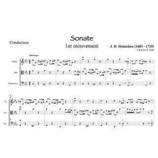 Heinichen - Sonate - Violon alto violoncelle