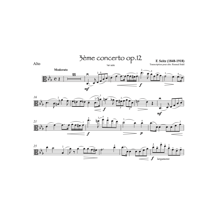 Seitz - Concerto op.12 - Alto